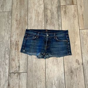 Seven for All Mankind Cutoff Jean Shorts, Size 30